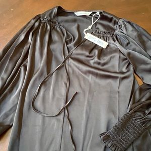 Rebecca Taylor tie front blouse